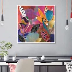 Kirkland's Home Framed Art-Flower Power Passion Framed Canvas Art Print