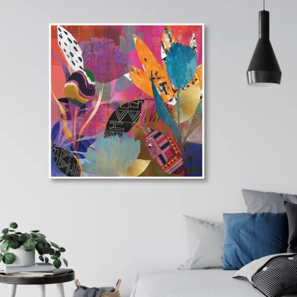 Kirkland's Home Framed Art-Flower Power Passion Framed Canvas Art Print