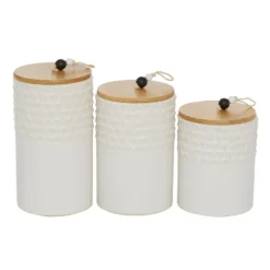 Kirkland's Home Decorative Bowls & Jars-French Scalloped Canisters, Set Of 3