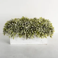 Kirkland's Home Arrangements & Greenery-Frosted Sage Arrangement In Wooden Box