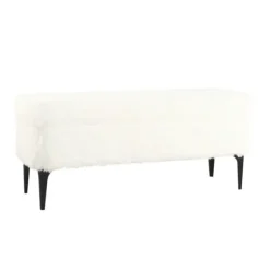 Kirkland's Home Benches & Ottomans-Fur Storage Bench