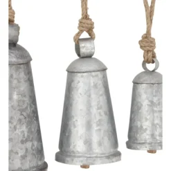 Kirkland's Home Decorative Accents-Galvanized Iron Hanging Bells, Set Of 3