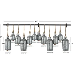 Kirkland's Home Decorative Accents-Galvanized Round Bells Wall Plaque