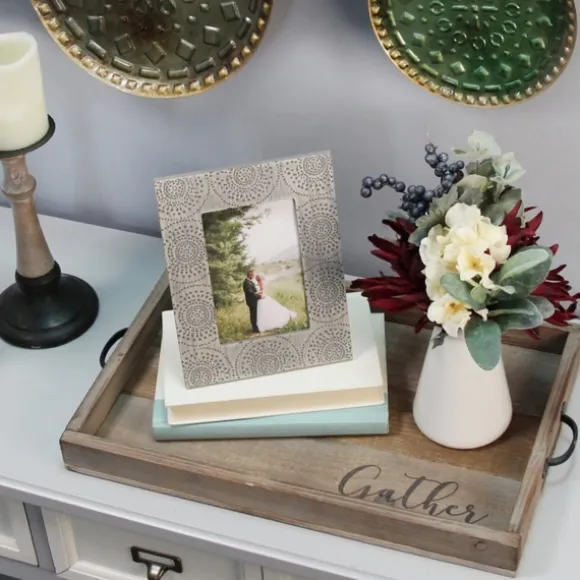 Kirkland's Home Decorative Trays-Gather Wooden Tray