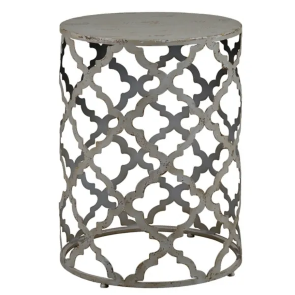 Kirkland's Home Accent & End Tables-Geometric Frame Metal Accent Table