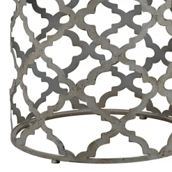 Kirkland's Home Accent & End Tables-Geometric Frame Metal Accent Table