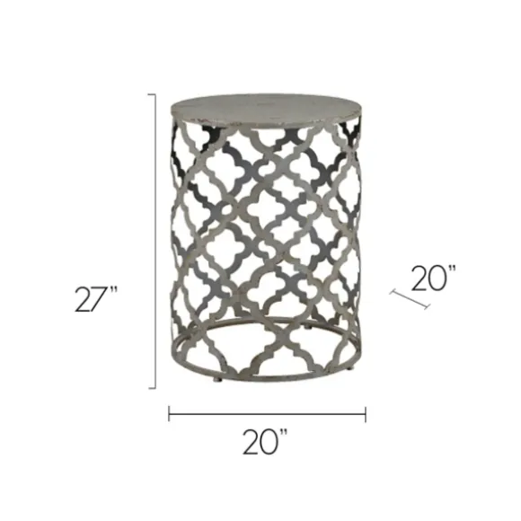 Kirkland's Home Accent & End Tables-Geometric Frame Metal Accent Table