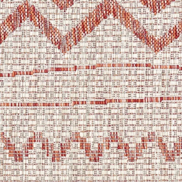 Kirkland's Home Outdoor Rugs-Geometric Stripe Sun Shower Outdoor Area Rug, 7X9