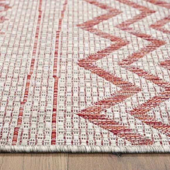 Kirkland's Home Outdoor Rugs-Geometric Stripe Sun Shower Outdoor Area Rug, 7X9