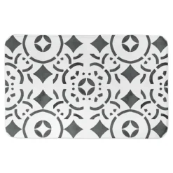 Kirkland's Home Bathroom Rugs-Geometric Tile Bath Mat