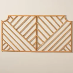 Kirkland's Home Beds & Headboards-Geometric Weave Rat Queen Headboard