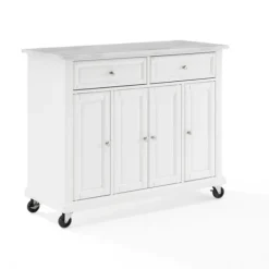 Kirkland's Home Kitchen Islands & Bar Carts-Gia All Marble Kitchen Island