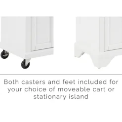 Kirkland's Home Kitchen Islands & Bar Carts-Gia All Marble Kitchen Island