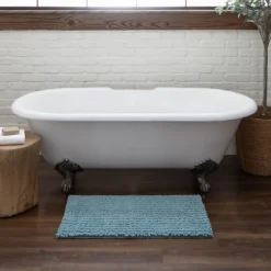 Kirkland's Home Bathroom Rugs-Glacier Lofty Pile Chenille Bath Mat, 24 In.