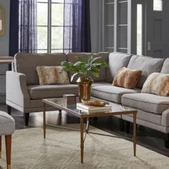 Kirkland's Home Coffee Tables-Glass And Metal Rectangle Porter Coffee Table