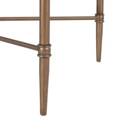 Kirkland's Home Coffee Tables-Glass And Metal Rectangle Porter Coffee Table