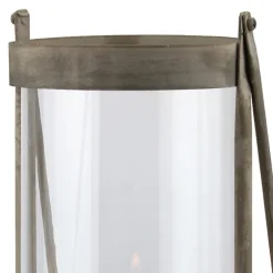 Kirkland's Home Lanterns-Glass And Rustic Metal Lantern