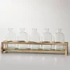 Kirkland's Home Vases-Glass Bottle Vase And Crate 5-Pc. Set