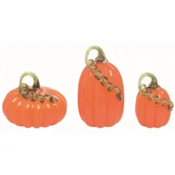 Kirkland's Home Statues & Figurines-Glass Curly Stem Pumpkins, Set Of 3