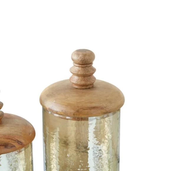 Kirkland's Home Decorative Bowls & Jars-Glass Jars, Set Of 2