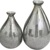 Kirkland's Home Vases-Glass Teardrop Textured Vases, Set Of 2