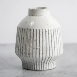 Kirkland's Home Vases-Glaze Ribbed Terracotta Vase, 10 In.