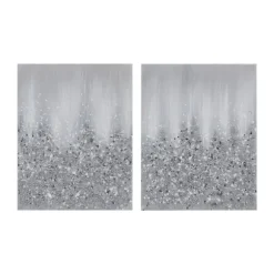 Kirkland's Home Canvas Art-Glimmer Gradient 2-Pc. Abstract Wall Art