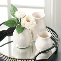 Kirkland's Home Vases-Glossy Curved Vases, Set Of 3