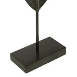 Kirkland's Home Statues & Figurines-Gold And Black Metal Leaf Statues, Set Of 3