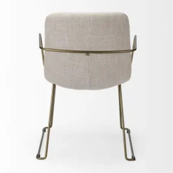 Kirkland's Home Dining Chairs-Gold And Upholstered Dining Chair