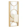 Kirkland's Home Sconces-Gold Mirrored Geometric Sconce