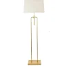 Kirkland's Home Floor Lamps-Gold Salinas Metal Floor Lamp