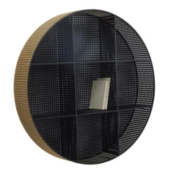 Kirkland's Home Shelves-Golden Dots Circle Cubbies Wall Shelf