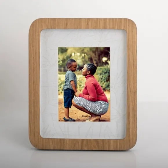 Kirkland's Home Picture Frames-Golden Oak Rounded Edge Picture Frame, 5X7