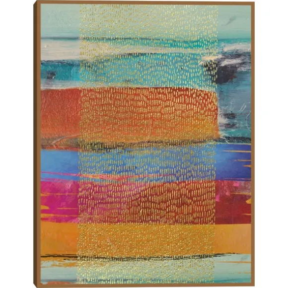 Kirkland's Home Canvas Art-Golden Rain Framed Canvas Art Print