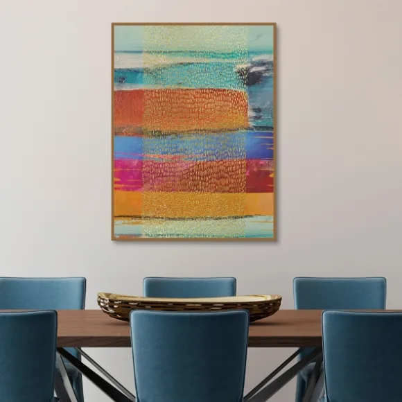 Kirkland's Home Canvas Art-Golden Rain Framed Canvas Art Print