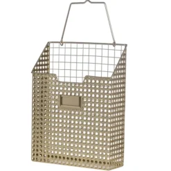 Kirkland's Home Decorative Accents-Golden Woven Metal File Folder, 17 In.