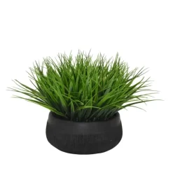 Kirkland's Home Arrangements & Greenery-Grass Arrangement In Black Ceramic Bowl
