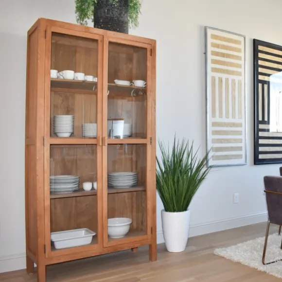 Kirkland's Home Arrangements & Greenery-Grass Arrangement In White Cement Pot