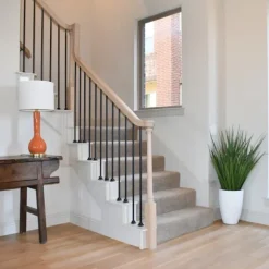 Kirkland's Home Arrangements & Greenery-Grass Arrangement In White Cement Pot