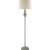 Kirkland's Home Floor Lamps-Gray Algood Metal Floor Lamp