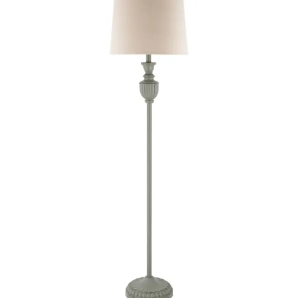 Kirkland's Home Floor Lamps-Gray Algood Metal Floor Lamp