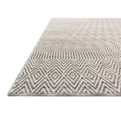 Kirkland's Home Outdoor Rugs-Gray And Bone Zig Zag Outdoor Area Rug, 5X7