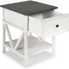 Kirkland's Home Accent & End Tables-Gray And Wash Reclaimed Wood Accent Table