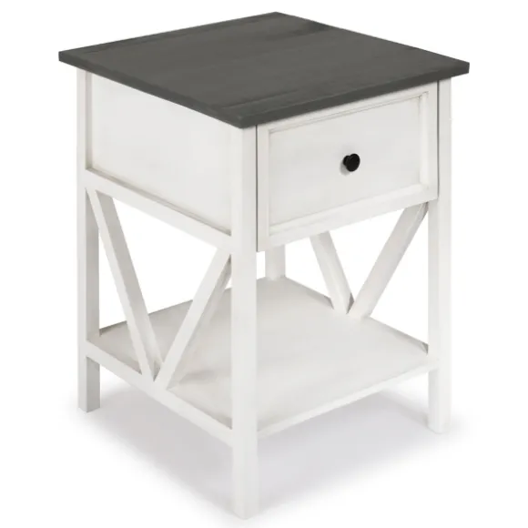 Kirkland's Home Accent & End Tables-Gray And Wash Reclaimed Wood Accent Table