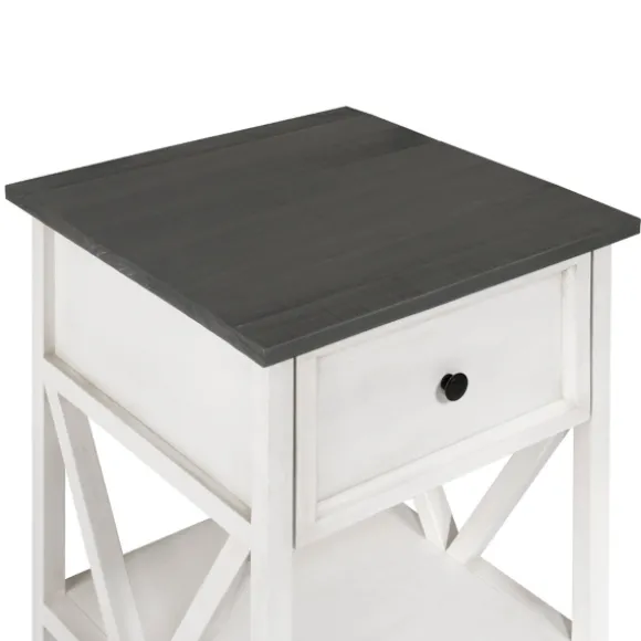 Kirkland's Home Accent & End Tables-Gray And Wash Reclaimed Wood Accent Table