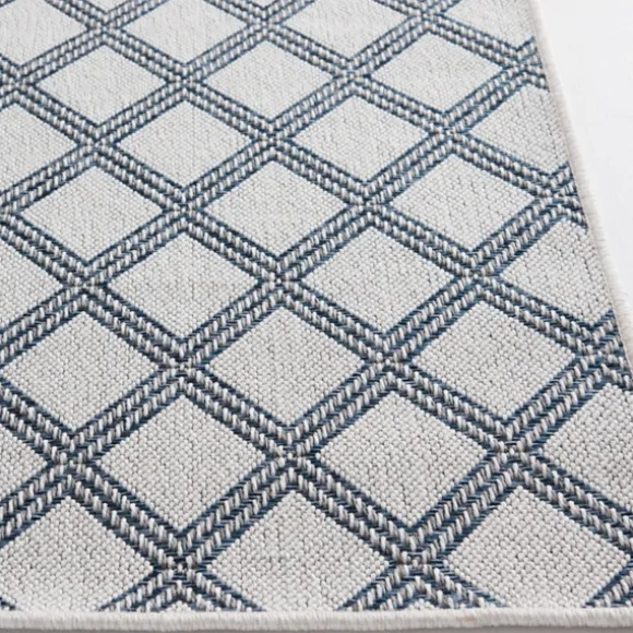 Kirkland's Home Outdoor Rugs-Gray Auckland Trellis Outdoor Area Rug, 6X9