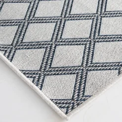 Kirkland's Home Outdoor Rugs-Gray Auckland Trellis Outdoor Area Rug, 6X9