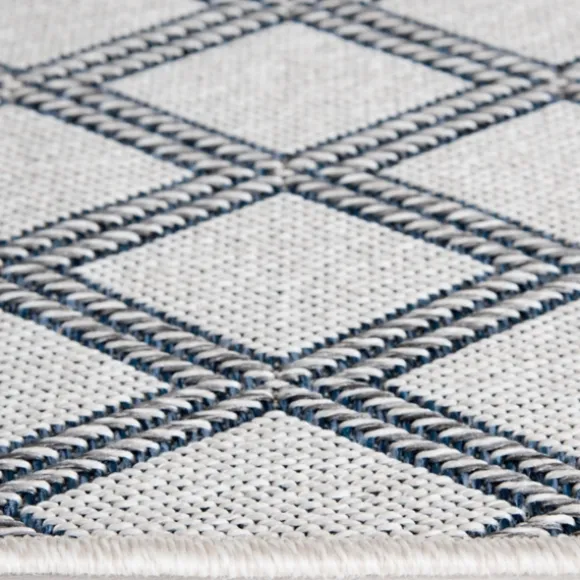 Kirkland's Home Outdoor Rugs-Gray Auckland Trellis Outdoor Area Rug, 5X7