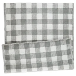 Kirkland's Home Outdoor Rugs-Gray Buffalo Check Outdoor Area Rug, 4X6